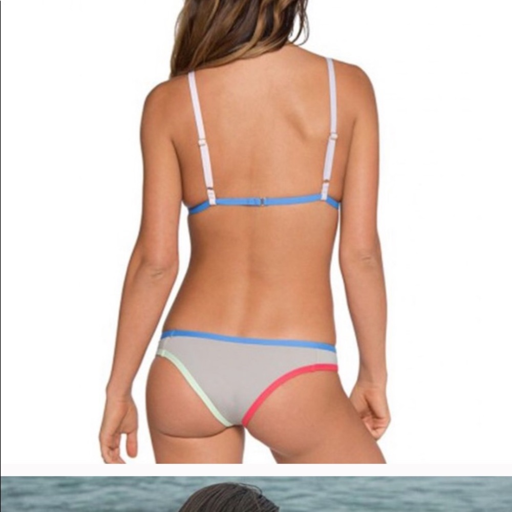 Tavik Color Block Bikini Set, Size Small - image 2